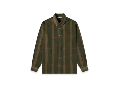OUR LEGACY Borrowed BD Shirt "Green Columbia Check"