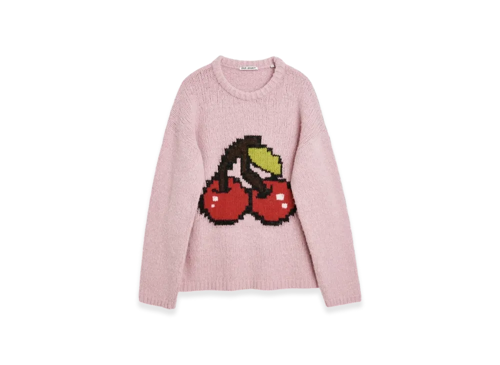 OUR LEGACY Sonar Roundneck Acrylic "Candyfloss Cherry"