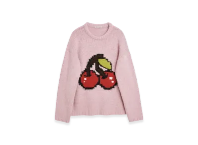 OUR LEGACY Sonar Roundneck Acrylic "Candyfloss Cherry"