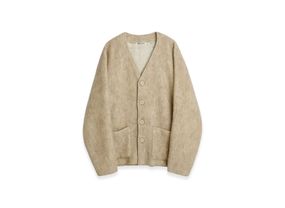 OUR LEGACY Cardigan Mohair "Antique White"