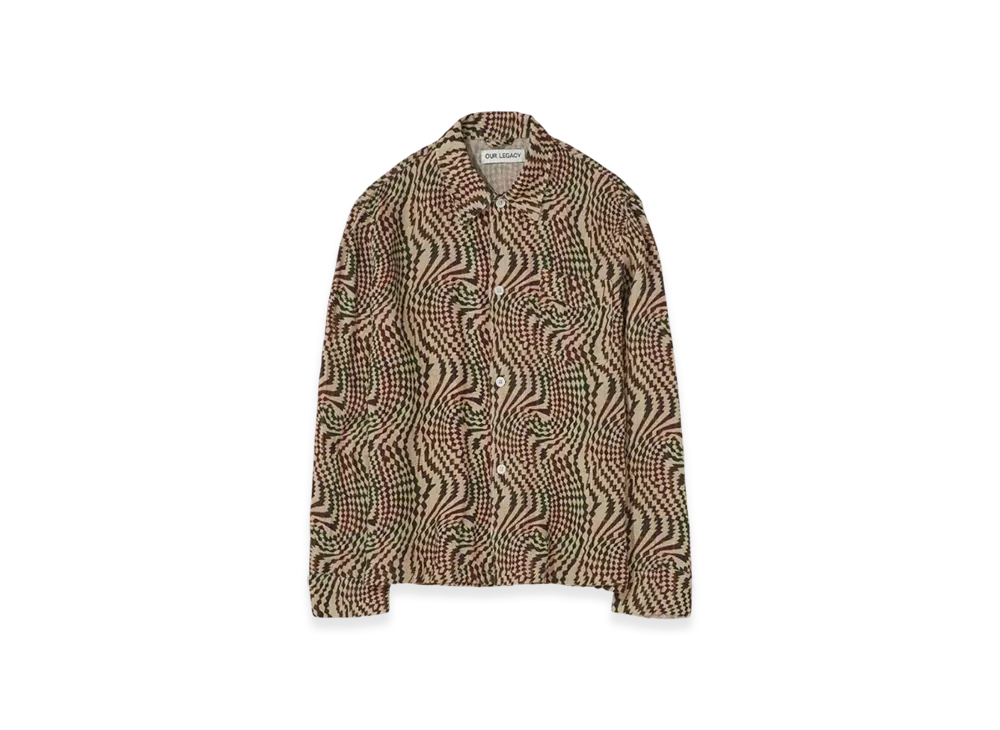 OUR LEGACY Box Shirt "Tartan Hypnosis Print"