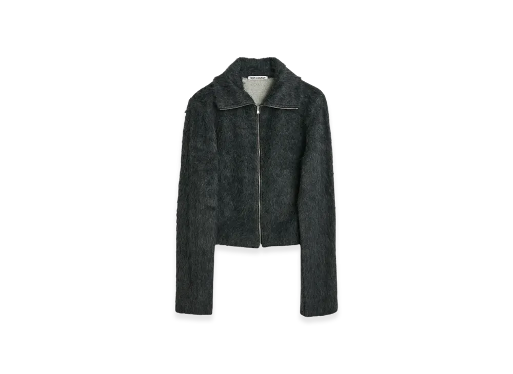 OUR LEGACY Women's Slim Zip Long Sleeve Alpaca "Ash Grey"