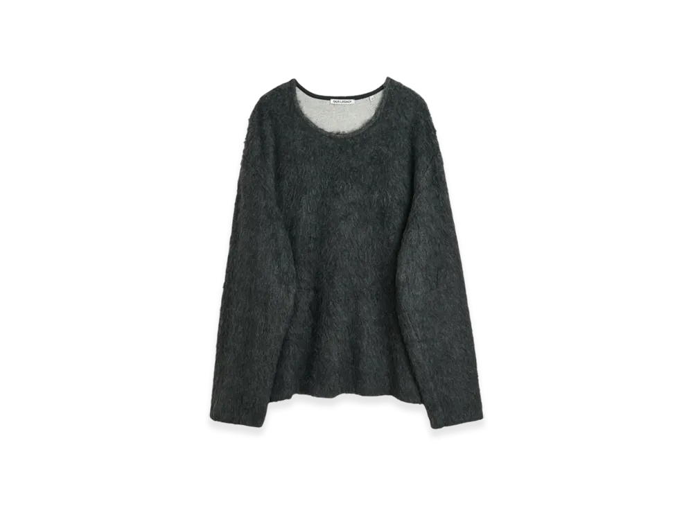 OUR LEGACY Double Lock U Neck Alpaca Ash Grey "Ash Grey Alpaca"