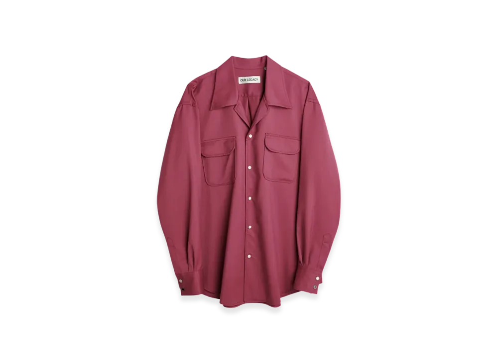 OUR LEGACY Poco Shirt "Pink Fluid Wool"