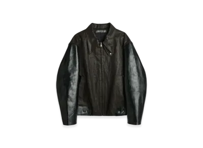 OUR LEGACY Reversible Varsity Jacket Dyed Cotton "Mud"