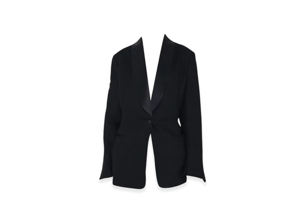 OUR LEGACY Women's Dinner Tuxedo Blazer Linen Wool "Black"