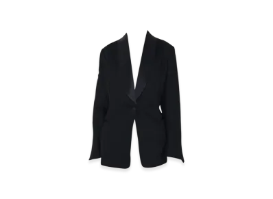 OUR LEGACY Women's Dinner Tuxedo Blazer Linen Wool "Black"