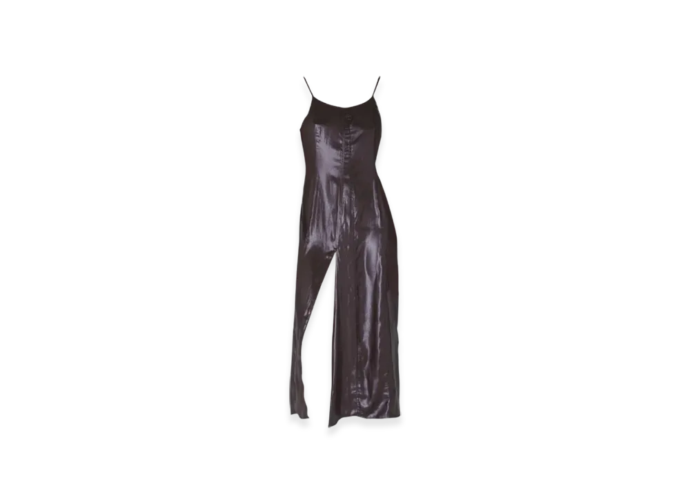 OUR LEGACY Women's Slip Evening Dress Liquid Poly "Glazed Brown"
