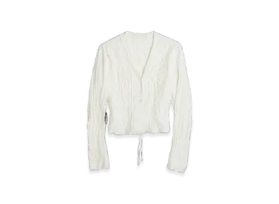 OUR LEGACY Women's Pleated Blouse Experienced Viscose "White"