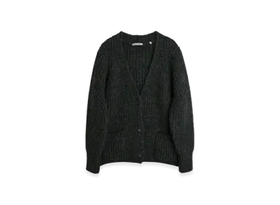 OUR LEGACY Women's Wave Cardigan Chunky Wool "Grey Melange"