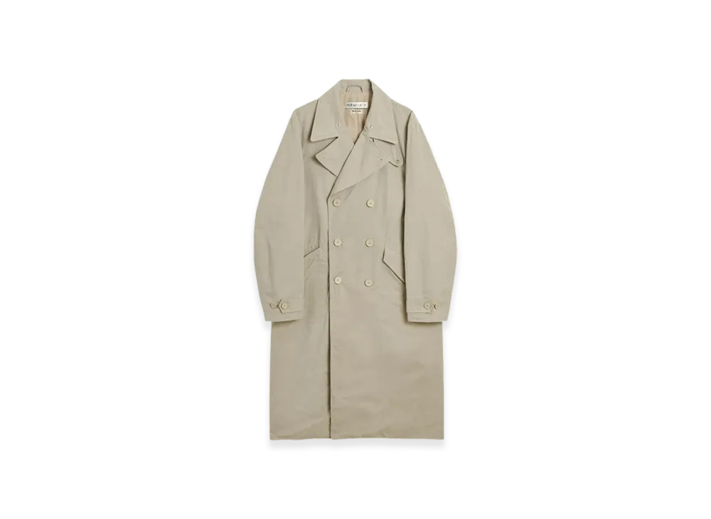 OUR LEGACY Women's Long DB Buta Coat Neo Nylon "Sand Wax"