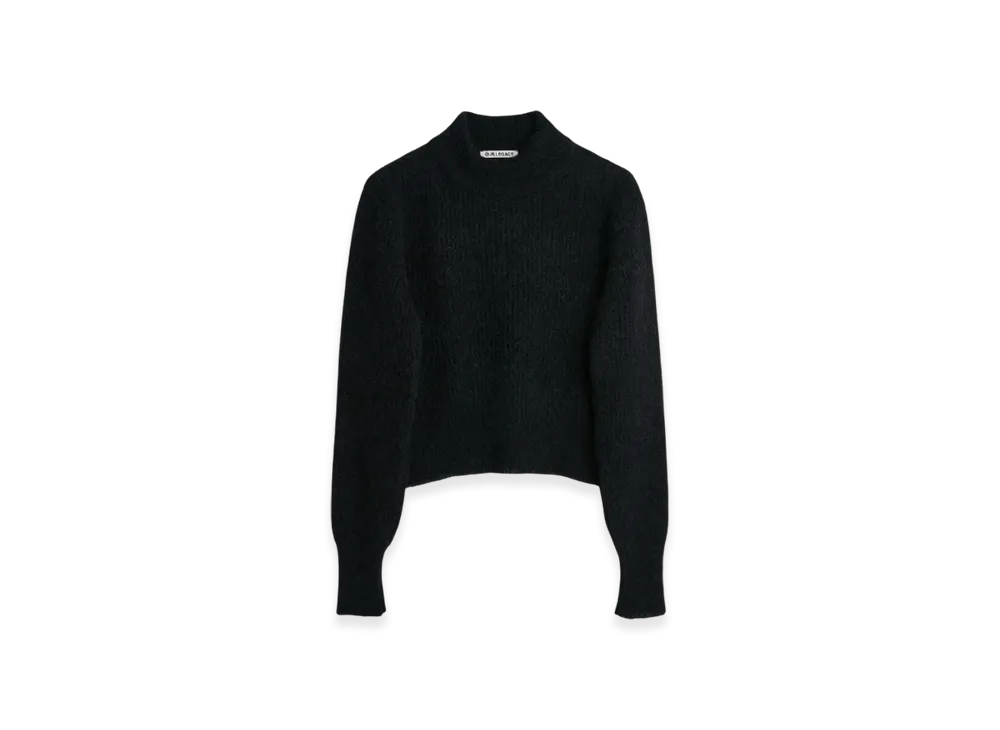 OUR LEGACY Women's Intact Turtleneck Fuzzy Alpaca "Black"