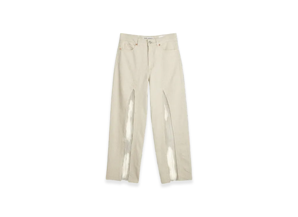 OUR LEGACY Women's Full Cut Slash Denim "Ecru"