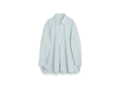 OUR LEGACY Popover Shirts "Sonic Blue Stripe"