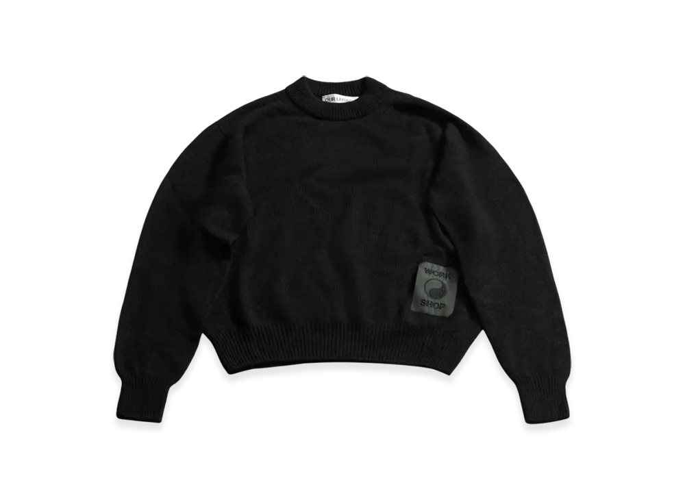 OUR LEGACY Knitted Roundneck "Black Cashmere"