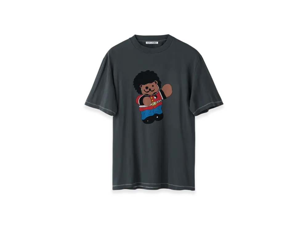 OUR LEGACY Box T-Shirt London Bear Print "Black"
