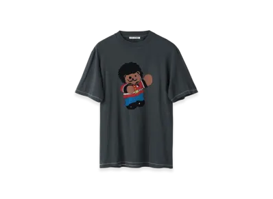 OUR LEGACY Box T-Shirt London Bear Print "Black"