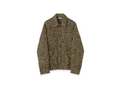 OUR LEGACY Archive Box Jacket Cigar Stripe "Black Beige"