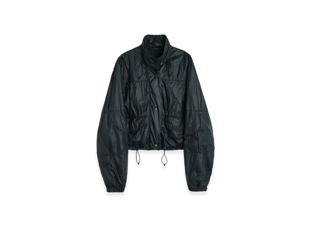 OUR LEGACY Women's Cropped Exhale Puffa Tech Chintz Ripstop "Black"