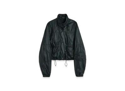 OUR LEGACY Women's Cropped Exhale Puffa Tech Chintz Ripstop "Black"