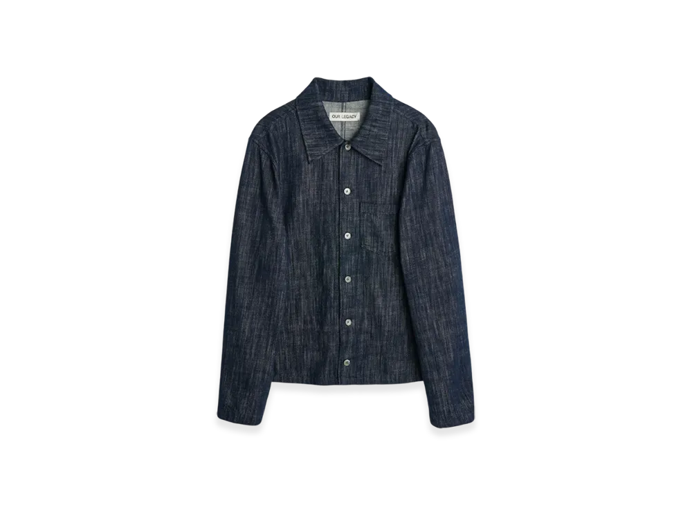 OUR LEGACY Rebirth Shirt Drape Denim "Forever Blue"
