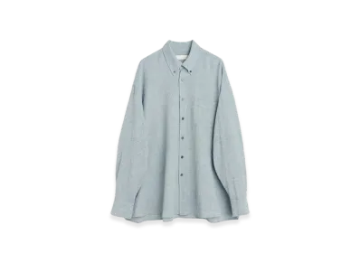 OUR LEGACY Borrowed BD Shirt Burlington Seersucker "Mid Blue"