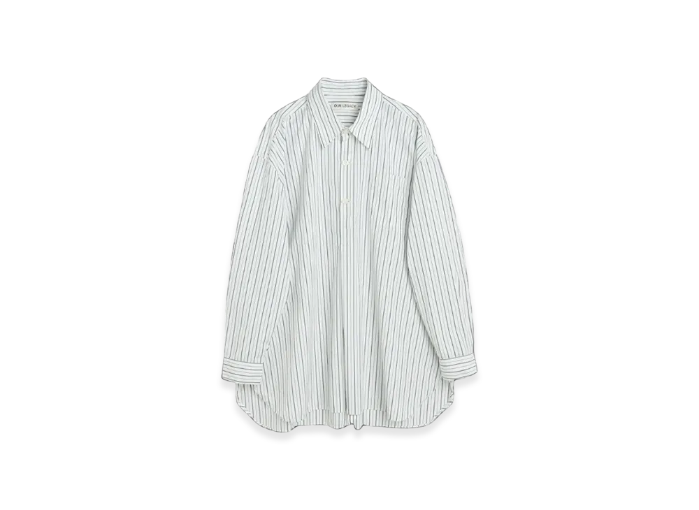 OUR LEGACY Popover Shirt "Olympic White Stripe"