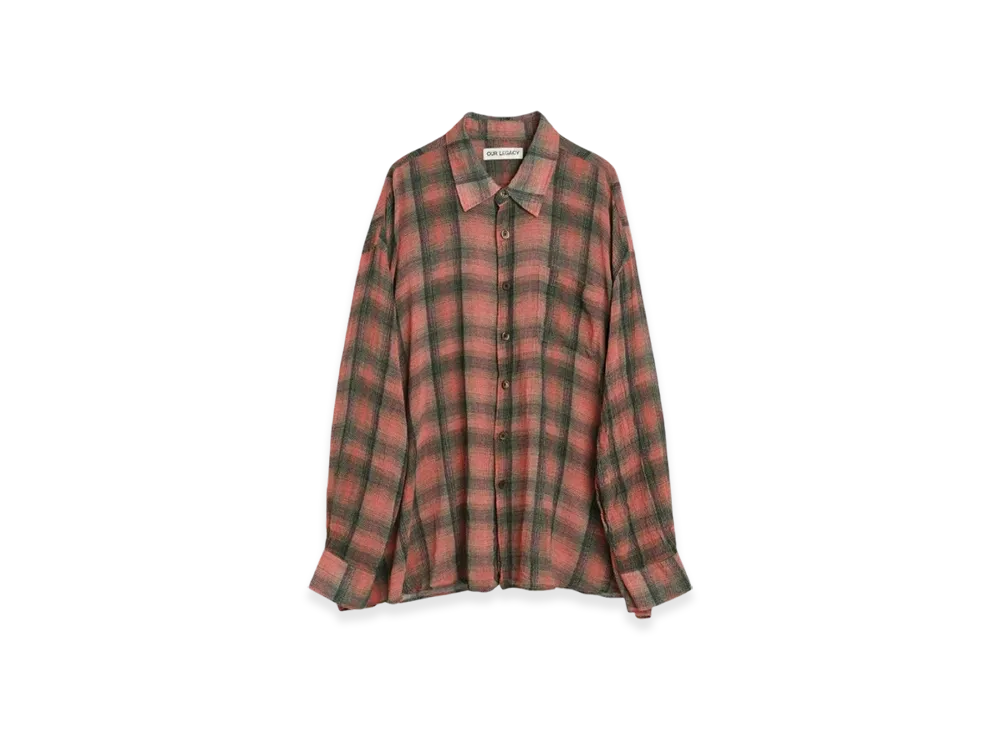 OUR LEGACY Borrowed Shirt "Big Lumbercheck Print"