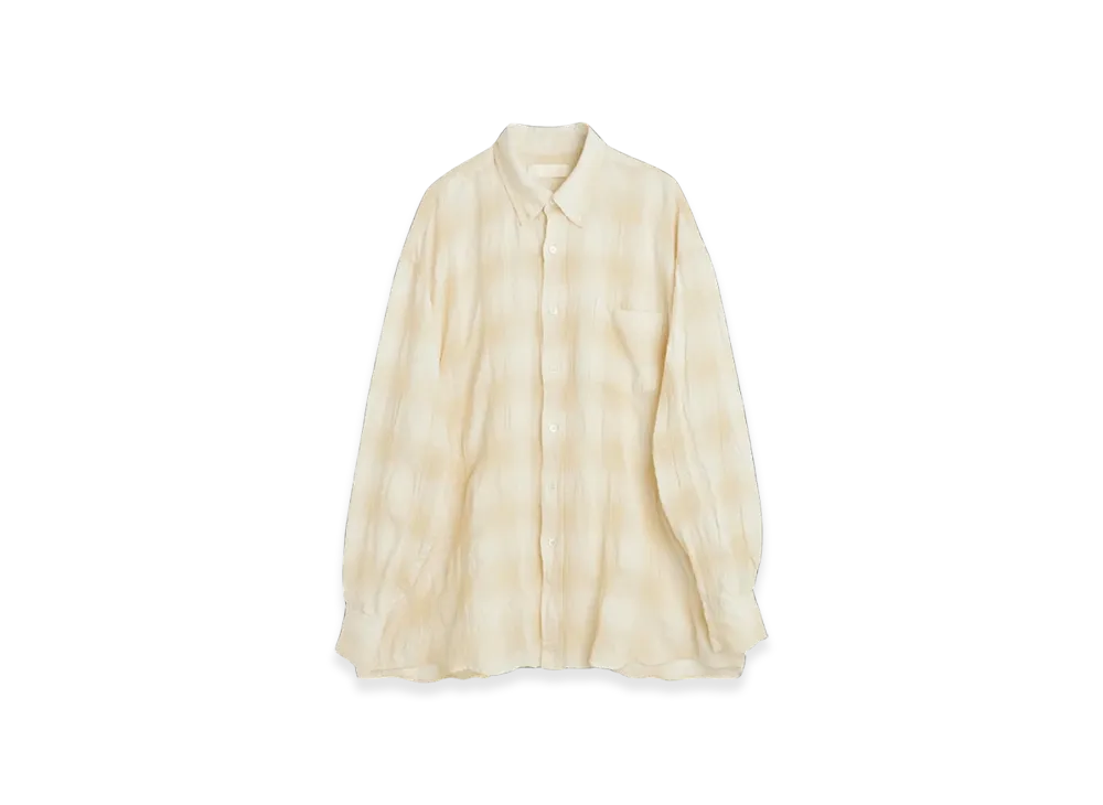 OUR LEGACY Borrowed BD Shirt "Naturelle Spectral Check"