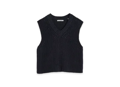 OUR LEGACY Women's Intact Vest Chunky Cotton Rib "Navy"