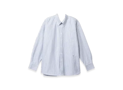 OUR LEGACY Borrowed BD Shirt Stripe Oxford "Blue Candy"