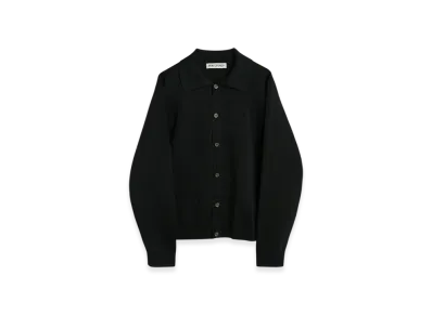 OUR LEGACY Evening Polo Performance Poly "Super Black"