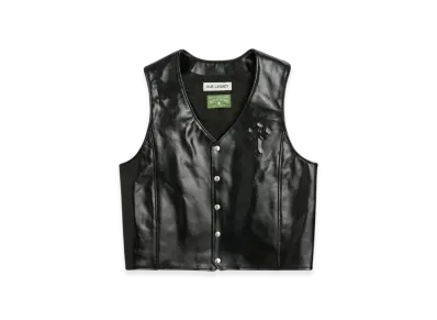 OUR LEGACY x Denim Tears x Tupac Leather Vest "Black"