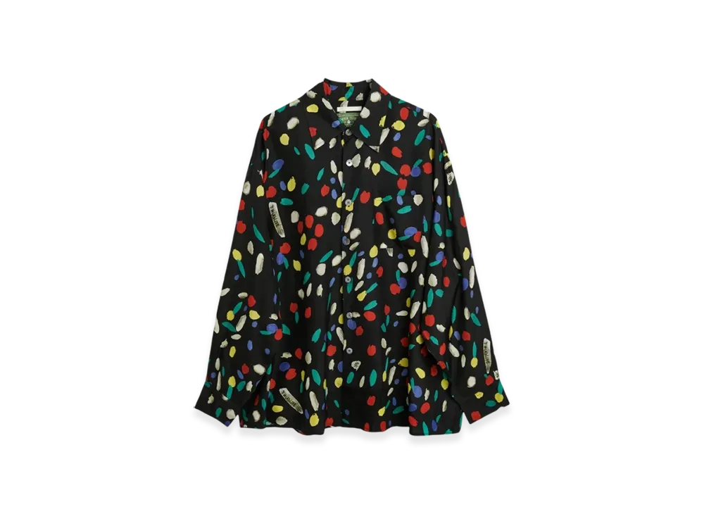 OUR LEGACY x Denim Tears x Tupac Borrowed Cupro Shirt "Notebook Print"