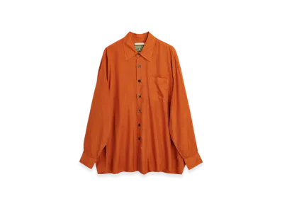 OUR LEGACY x Denim Tears x Tupac Borrowed Cupro Shirt "Las Vegas Orange"