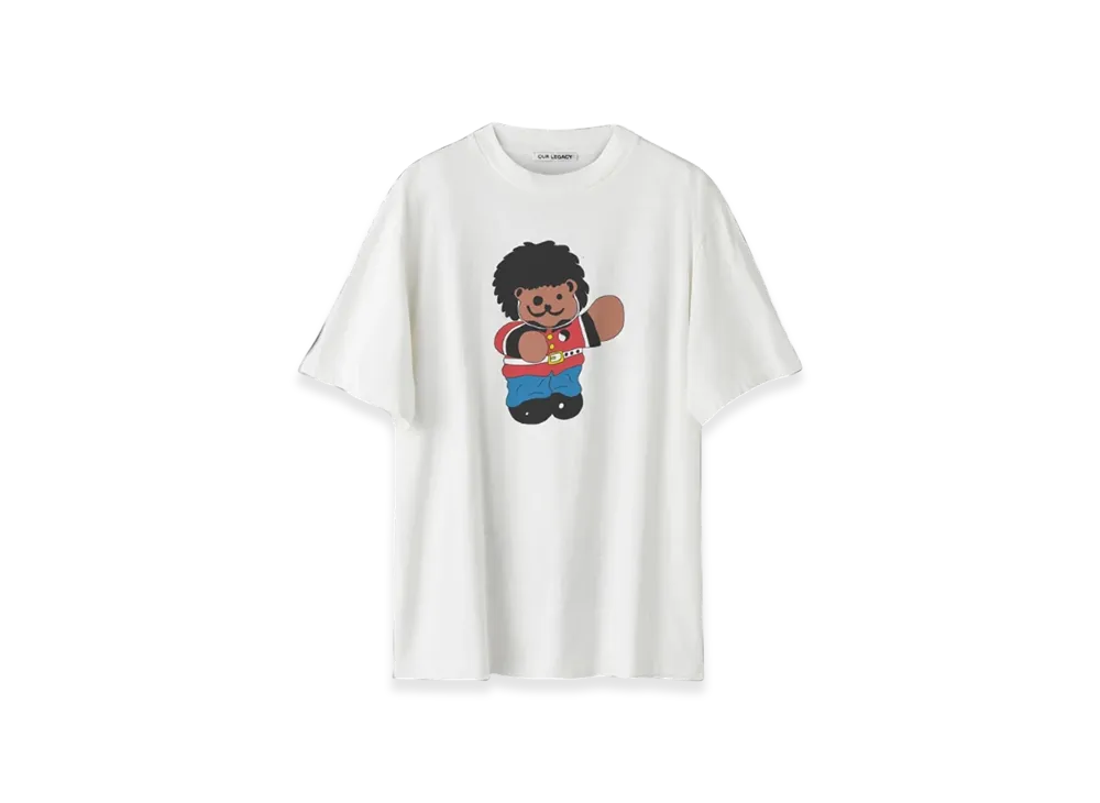 OUR LEGACY Box T-Shirt London Bear Print "White"