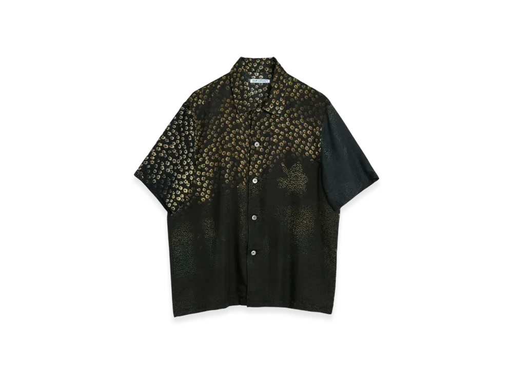 OUR LEGACY Box Shirt Shortsleeve "Dark Flower Print"