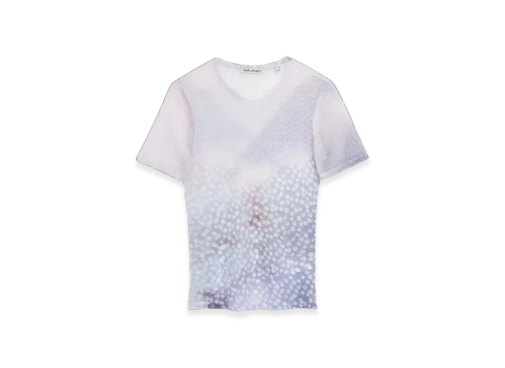 OUR LEGACY Women's Super Slim T-Shirt "Light Flowers Print"