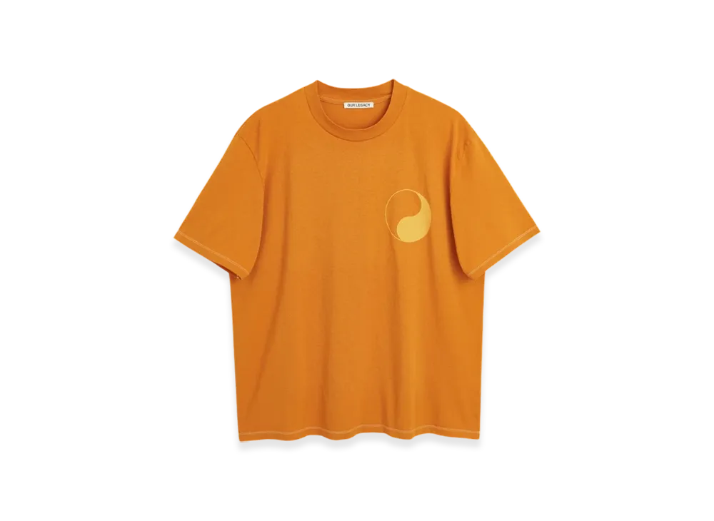 OUR LEGACY Work Shop Box T-Shirt "Honey Ginger Yin Yang Print"