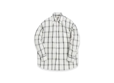 OUR LEGACY Borrowed Shirt "White Black Optic Dissonance"