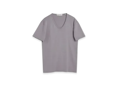 OUR LEGACY U Neck T-Shirt Crisp Cotton "Antique Lavender"