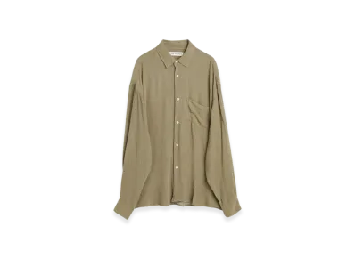 OUR LEGACY Initial Shirt Ruffle Viscose "Muck"