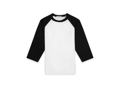 OUR LEGACY Raglan T-Shirt 3/4 "Black White"