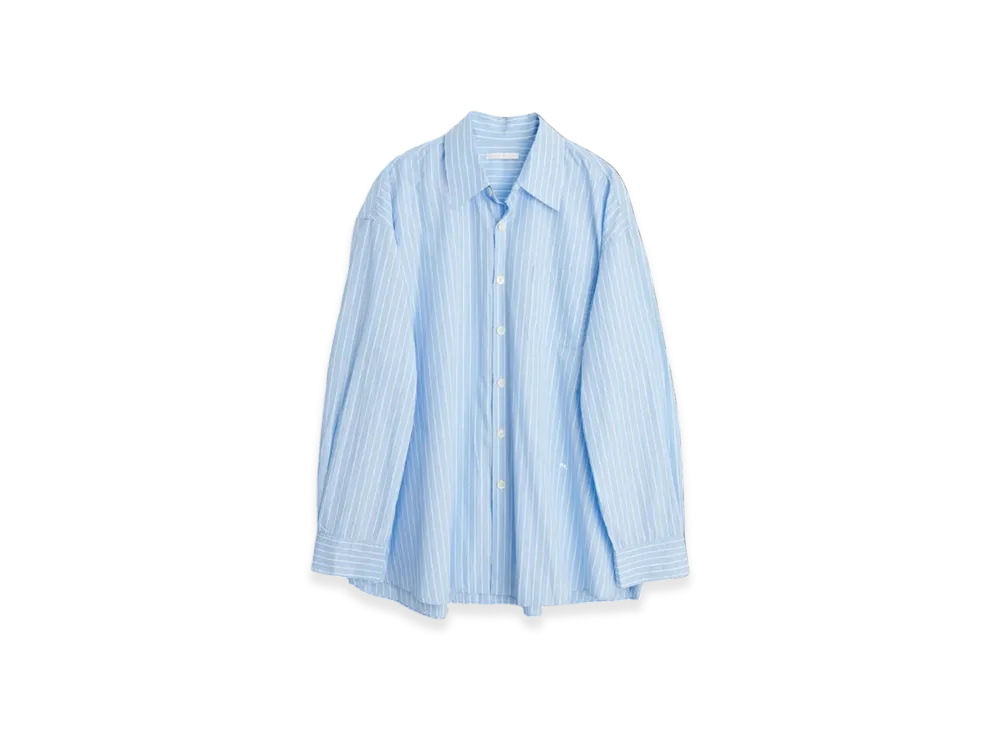 OUR LEGACY Borrowed Shirt "Blue Rose Olden Stripe"