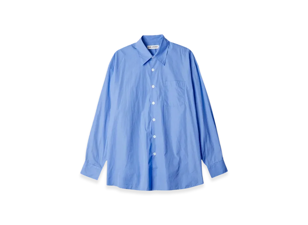 OUR LEGACY Borrowed Shirt Poplin "Police Blue"