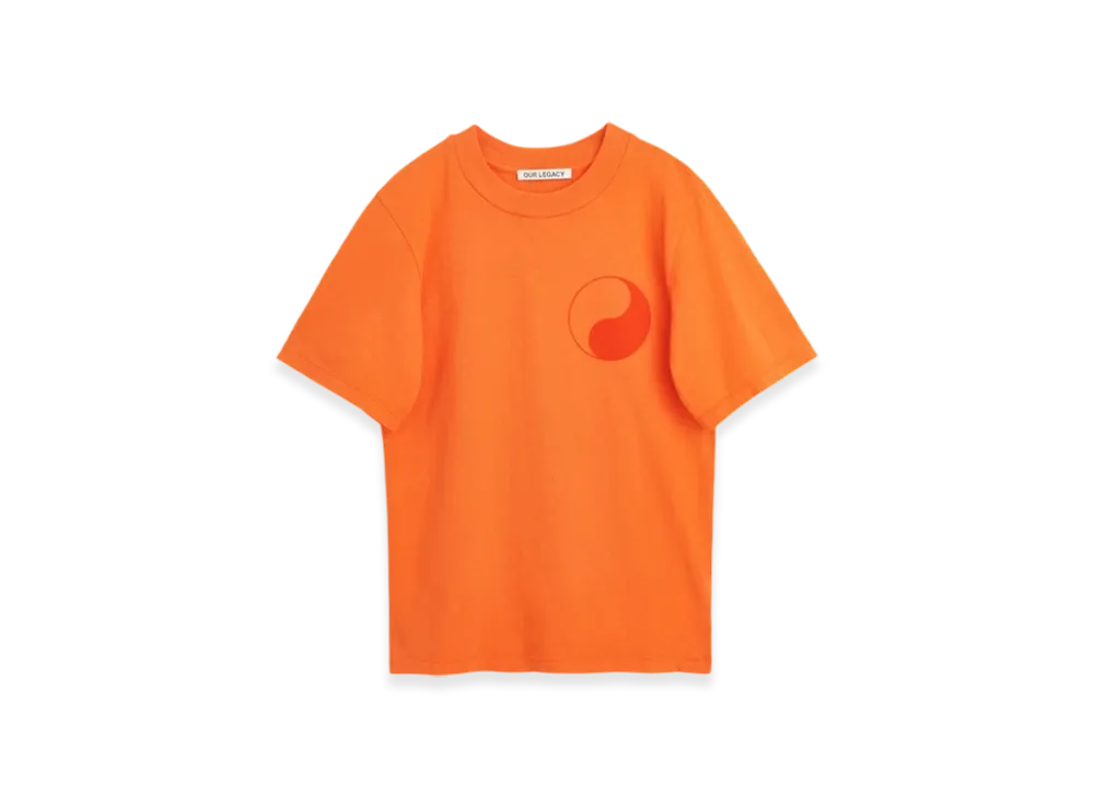 OUR LEGACY Kids Work Shop Box T-Shirt "Red Orange"