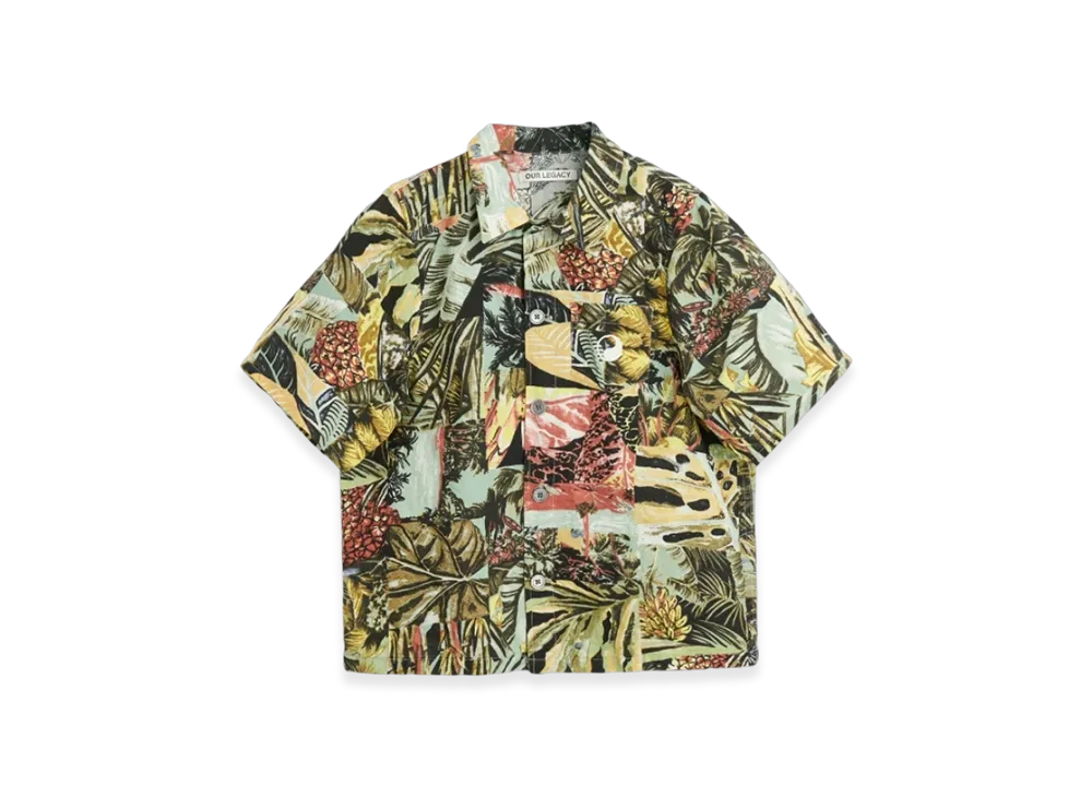 OUR LEGACY Kids Work Shop Box Shirt Short Sleeve "Djungle Print"