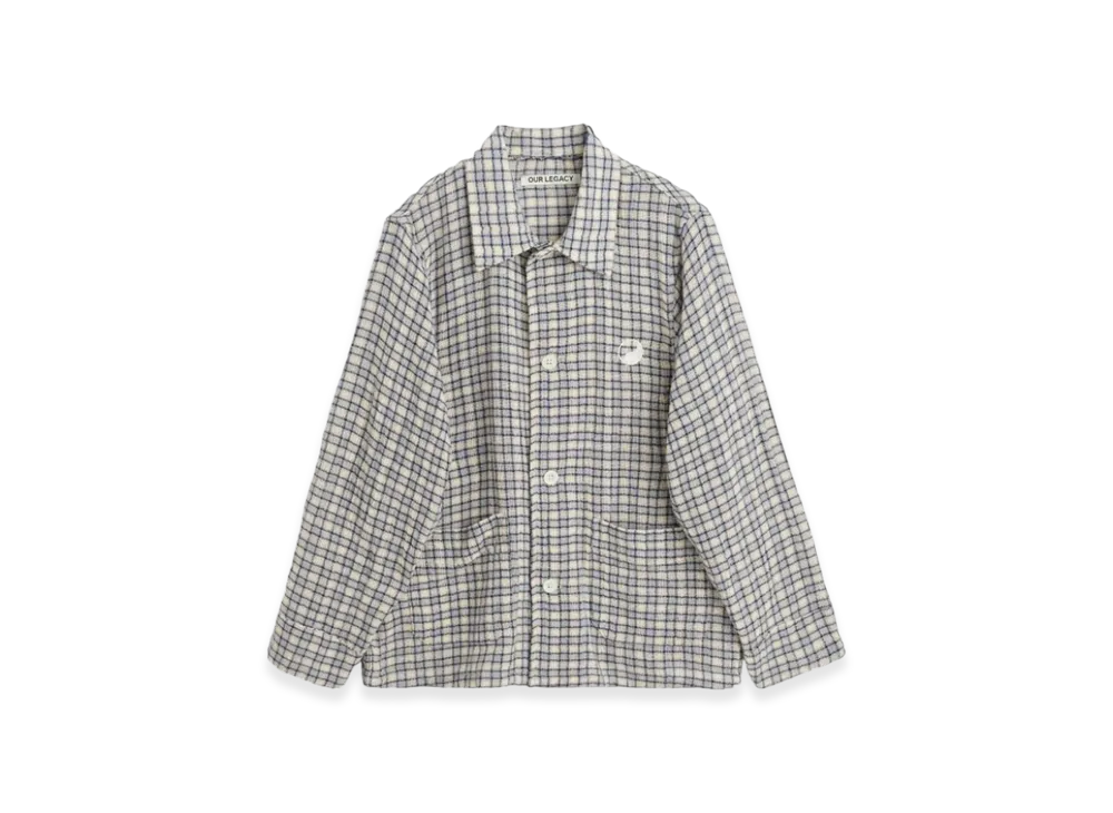OUR LEGACY Kids Work Shop Archive Jacket "Blue Yellow Check"