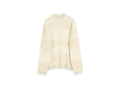 OUR LEGACY Women's Popover Roundneck "White Destructive Wave"