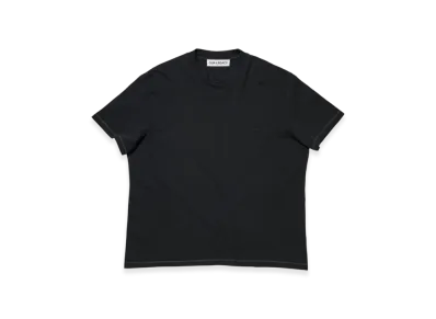 OUR LEGACY Box T-Shirt "Black Yin Yang Embroidery"